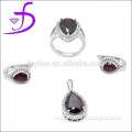 China wholesale 925 silver jewelry set zircon stone jewelry set wholesale silver jewelry set